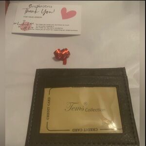 Tems Collection Black Card Holder